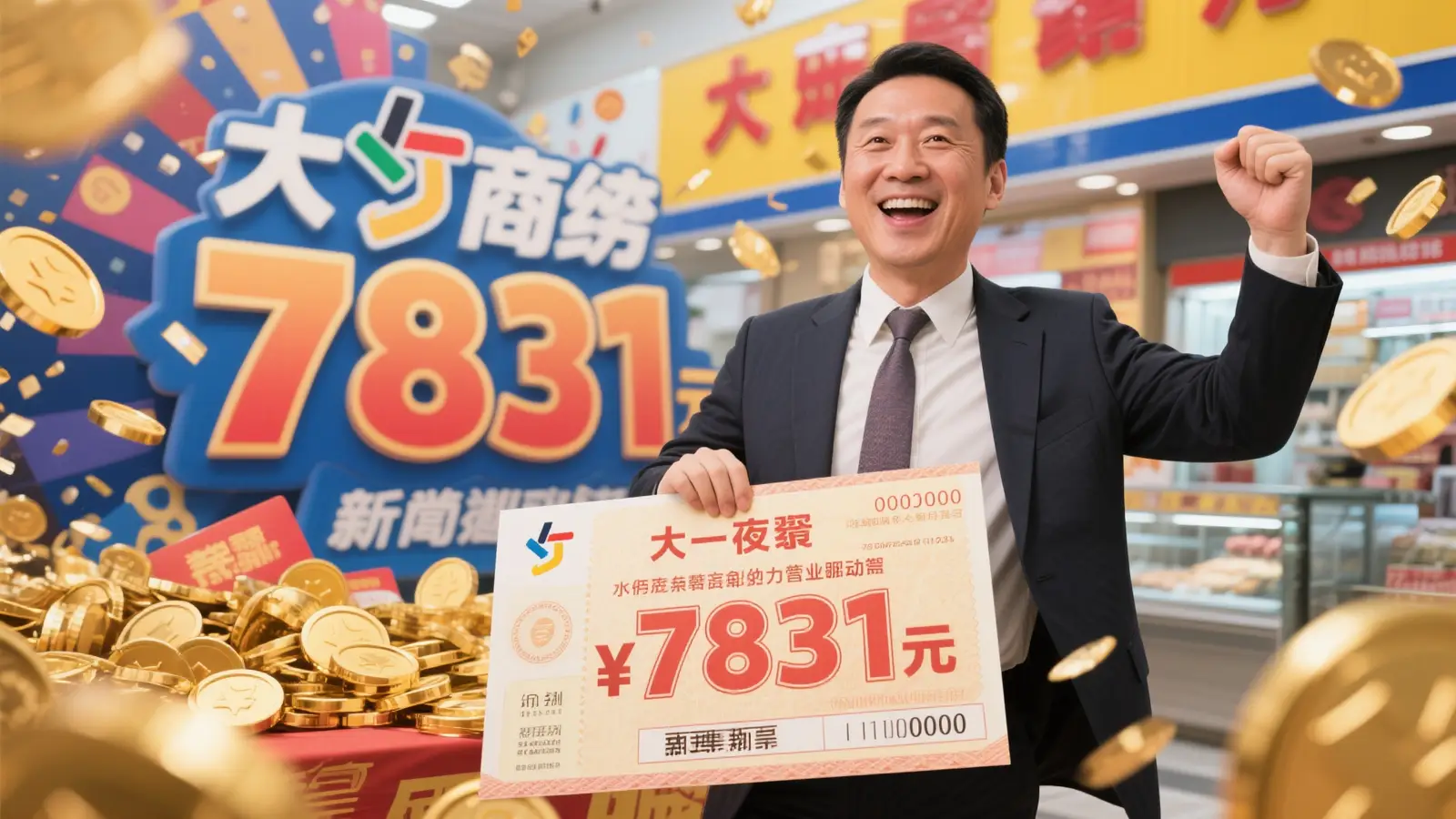 商人喜中大乐透7831万，火速兑奖后全额投入生意